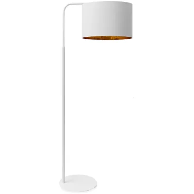 Stojaca lampa VESPILLO - biela / zlatá