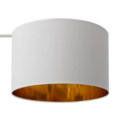 Stojaca lampa VESPILLO - biela / zlatá