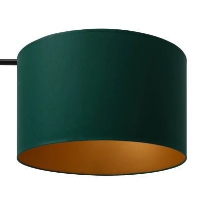 Stojaca lampa VESPILLO - zelená/zlatá/čierna