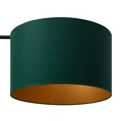 Stojaca lampa VESPILLO - zelená/zlatá/čierna