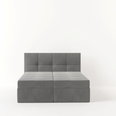 Boxspringová posteľ 180x200 MOSELA 2 - svetlo šedá