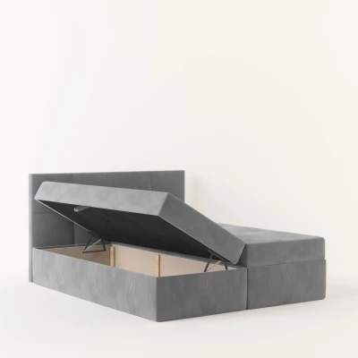 Boxspringová posteľ 180x200 MOSELA 2 - svetlo šedá