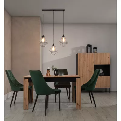 Osvetlenie nad jedálenský stôl BREVITAS - čierne