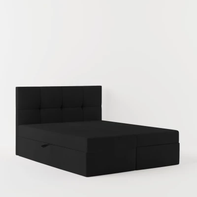 Boxspringová posteľ 160x200 MOSELA 2 - čierna