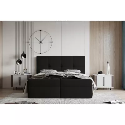 Boxspringová posteľ 160x200 MOSELA 2 - čierna