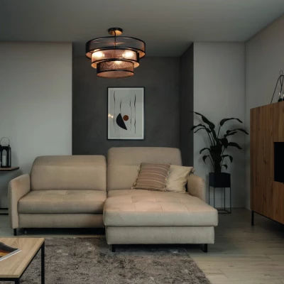 Závesný moderný luster ORABELA - čierny