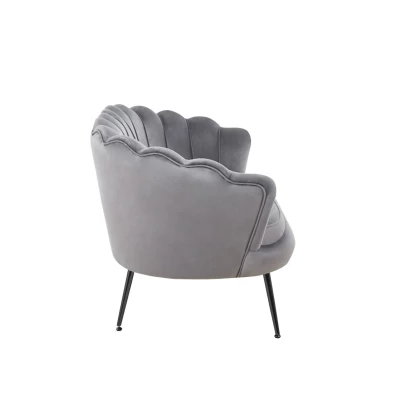 Elegantná dvojmiestna pohovka IGLIKA - šedá / čierne nôžky
