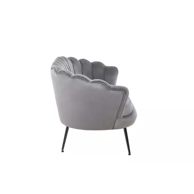 Elegantná dvojmiestna pohovka IGLIKA - šedá / čierne nôžky