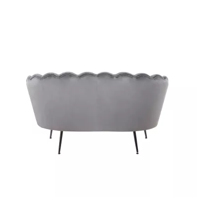 Elegantná dvojmiestna pohovka IGLIKA - šedá / čierne nôžky