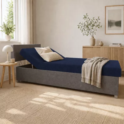 Polohovacia váľanda s úložným priestorom 110x200 ORNOVA - modrá / čierna