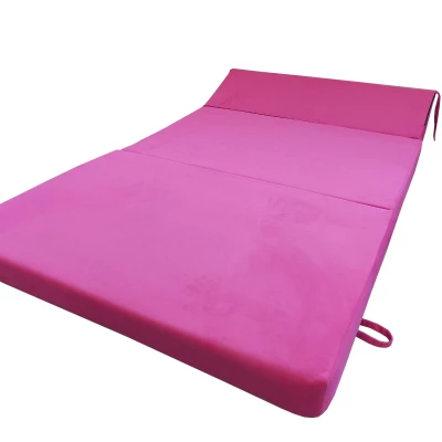 Skladací matrac BEDDIO 120x200 - tmavo ružový