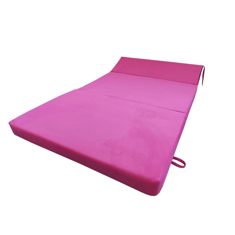 Skladací matrac BEDDIO 120x200 - tmavo ružový