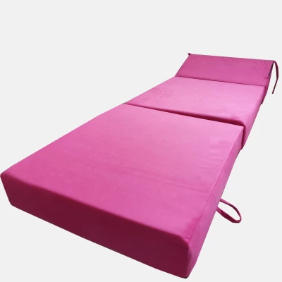 Skladací matrac CALMERA 70x200 - tmavo ružová