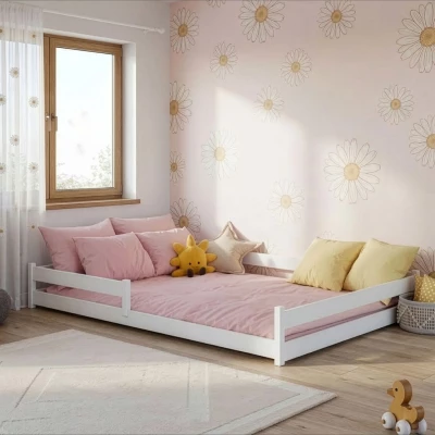 Detská podlahová posteľ 140x200 LILINA - biela
