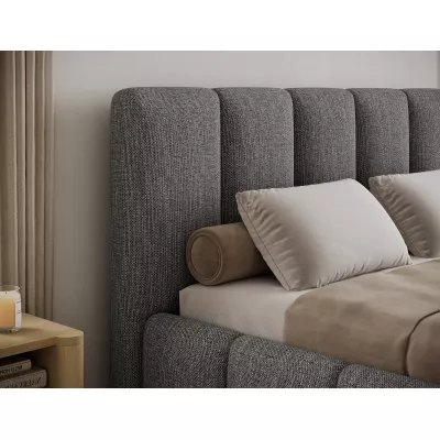 Manželská čalúnená posteľ 160x200 DOLVERO 1 - šedá