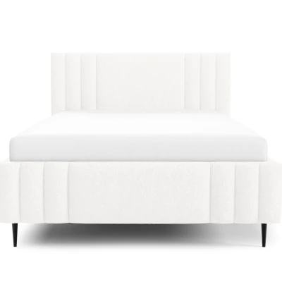 Manželská čalúnená posteľ 180x200 ROSALIA LEG - biela