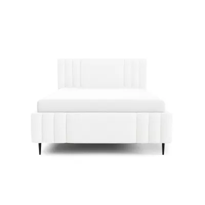 Manželská čalúnená posteľ 180x200 ROSALIA LEG - biela