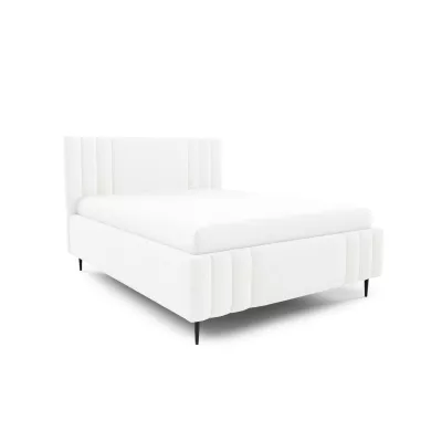 Manželská čalúnená posteľ 180x200 ROSALIA LEG - biela