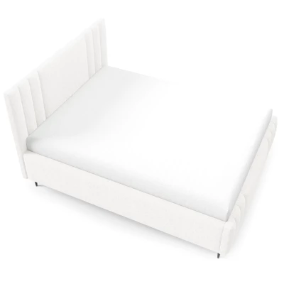 Manželská čalúnená posteľ 180x200 ROSALIA LEG - biela