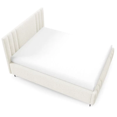 Manželská čalúnená posteľ 180x200 ROSALIA LEG - smotanová