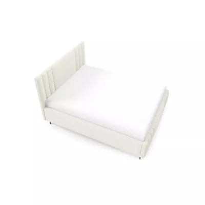 Manželská čalúnená posteľ 180x200 ROSALIA LEG - smotanová