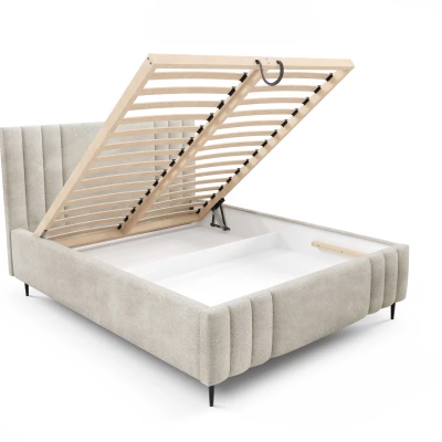 Manželská čalúnená posteľ 180x200 ROSALIA LEG - ecru 2