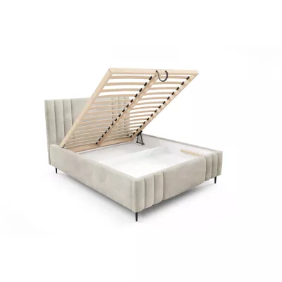 Manželská čalúnená posteľ 180x200 ROSALIA LEG - ecru 2