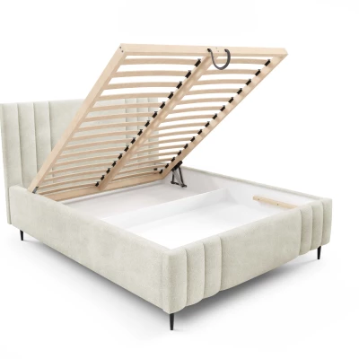 Manželská čalúnená posteľ 180x200 ROSALIA LEG - ecru 1