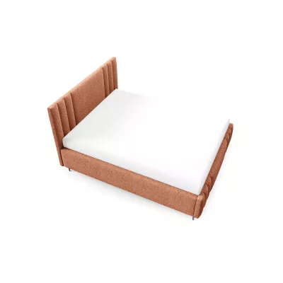 Manželská čalúnená posteľ 160x200 ROSALIA LEG - koralová