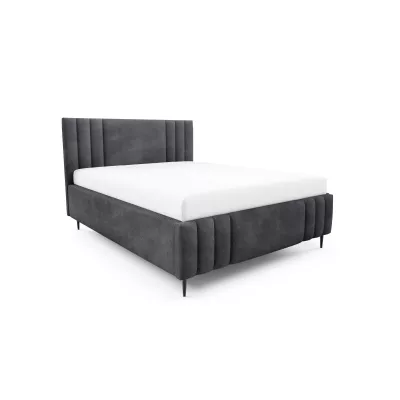 Manželská čalúnená posteľ 160x200 ROSALIA LEG - antracit