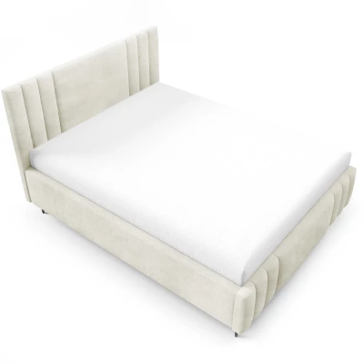 Manželská čalúnená posteľ 180x200 ROSALIA LEG - ecru 1