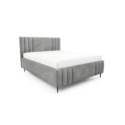 Manželská čalúnená posteľ 160x200 ROSALIA LEG - šedá