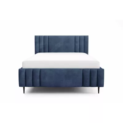 Manželská čalúnená posteľ 160x200 ROSALIA LEG - modrá