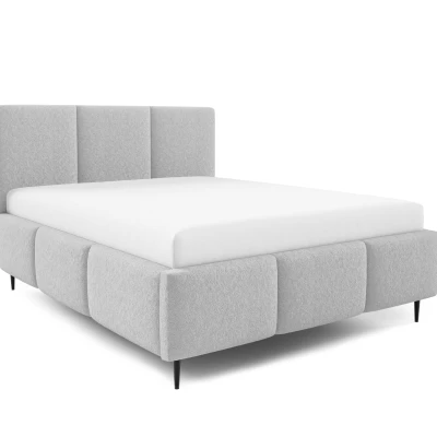 Manželská posteľ 180x200 VIONA LEG s úložným priestorom - svetlo šedá