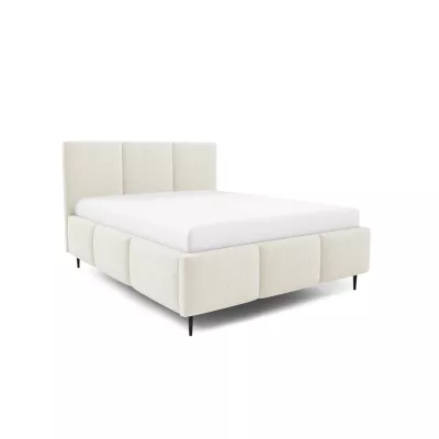Manželská posteľ 180x200 VIONA LEG s úložným priestorom - smotanová