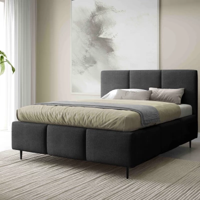 Manželská posteľ 180x200 VIONA LEG s úložným priestorom - antracit