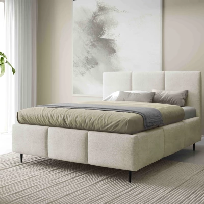 Manželská posteľ 180x200 VIONA LEG s úložným priestorom - ecru 2