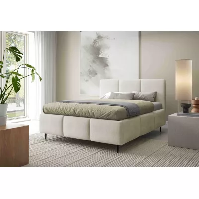 Manželská posteľ 180x200 VIONA LEG s úložným priestorom - ecru 2