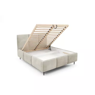Manželská posteľ 180x200 VIONA LEG s úložným priestorom - ecru 2