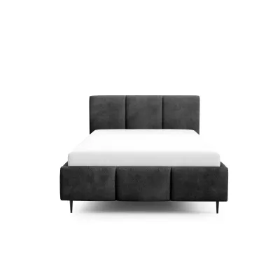 Manželská posteľ 180x200 VIONA LEG s úložným priestorom - čierna