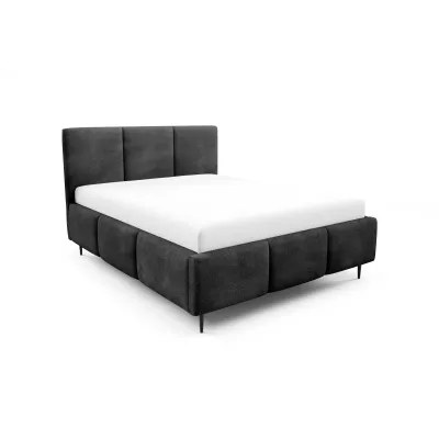 Manželská posteľ 180x200 VIONA LEG s úložným priestorom - čierna