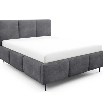 Manželská posteľ 160x200 VIONA LEG s úložným priestorom - antracit