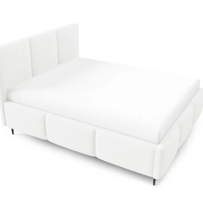 Manželská posteľ 180x200 VIONA LEG s úložným priestorom - biela