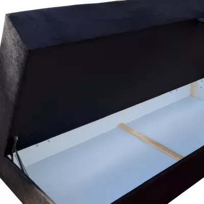 Manželská posteľ 160x200 s úložným priestorom STIG 2 - béžová