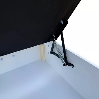 Manželská posteľ 160x200 s úložným priestorom STIG 2 - svetlo šedá