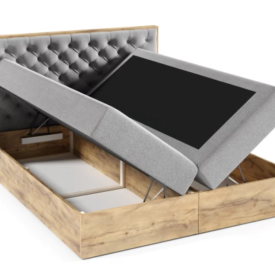 Manželská posteľ CHANTELLE 3 - 200x220, ružová + topper ZADARMO