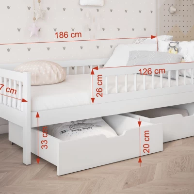 Detská posteľ so šuplíkmi 80x180 ALJA - kašmír