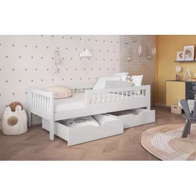 Detská posteľ so šuplíkmi 70x140 ALJA - biela