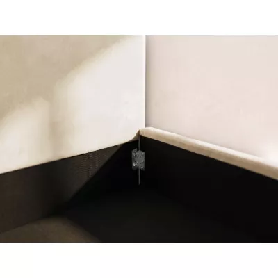 Čalúnená manželská posteľ 160x200 TABLORA - béžová