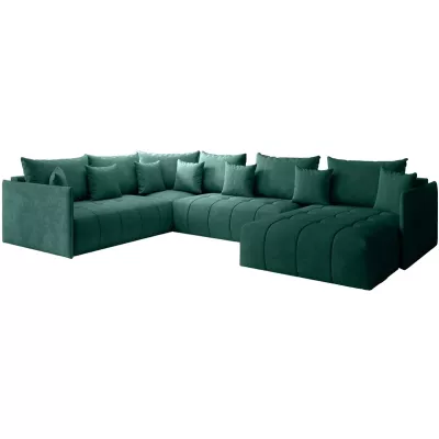 Veľká sedacia súprava do U VALENTINI BIS - zelená